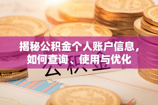 屯留揭秘公积金个人账户信息，如何查询、使用与优化